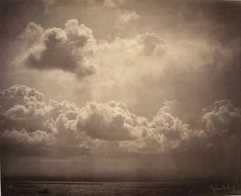 Gustave Le Gray, Seascape, study of clouds