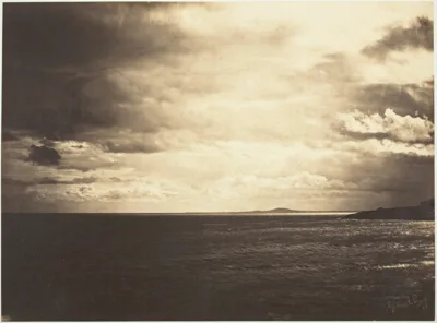 Gustave Le Gray, Cloudy Sky, Mediterranean Sea