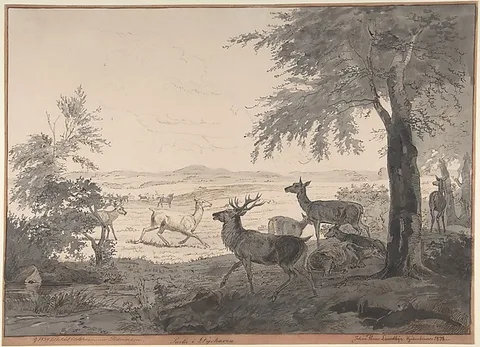 Johan Lundbye, View of Dyrehaven