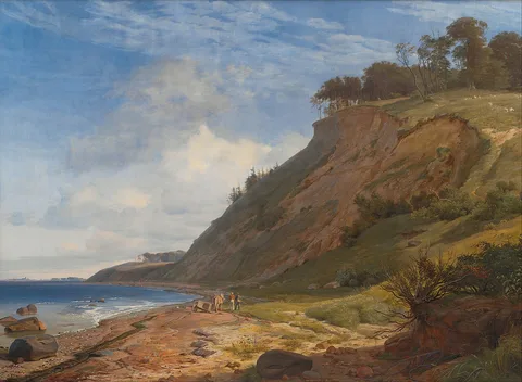 Johan Lundbye, A Danish Coast. View from Kitnæs on Roskilde Fjord. Zealand