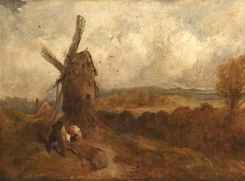 John Crome, Woodcutters by a Windmill