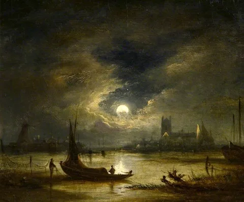 John Crome, Moonlight, Norwich, Norfolk