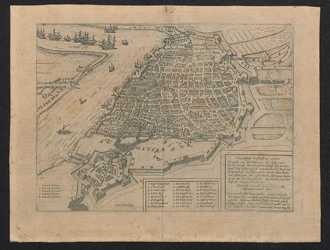 Frans Hogenberg, Plan van Antwerpen na de Spaanse Furie van november 1576