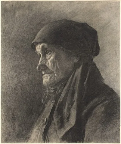 Léon Augustin Lhermitte, An Elderly Peasant Woman