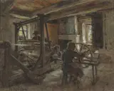 Léon Augustin Lhermitte, The Weaver's Cottage