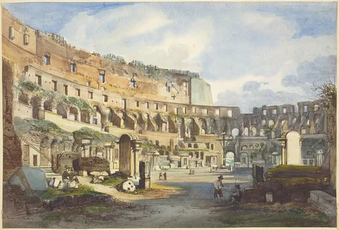 Ippolito Caffi, Interior of the Colosseum