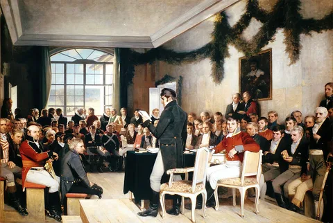 Oscar Wergeland, Eidsvold 1814