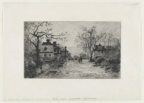 Adolphe Appian, Village Street in Artemare (Ain)