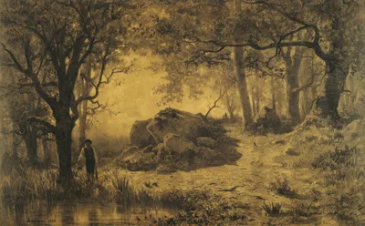 Adolphe Appian, Pond at the Edge of the Wood