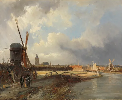 Cornelis Springer, View of The Hague