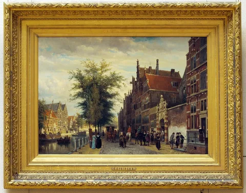 Cornelis Springer, View of Amsterdam, 1879