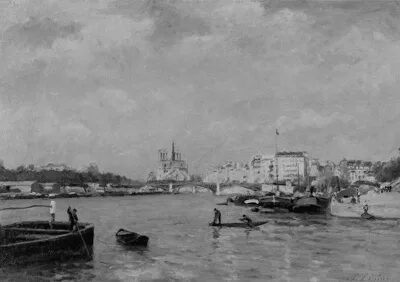 Stanislas Lépine, View on the Seine, Paris