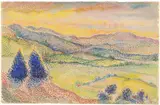 Hippolyte Petitjean, A Broad Valley at Sunset