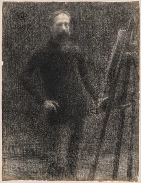Hippolyte Petitjean, Self-Portrait at Easel