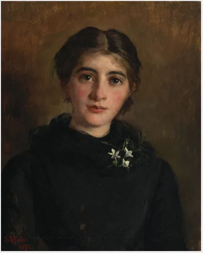 Stanhope Forbes, Portrait of Miss Ormsby, later Mrs Homan