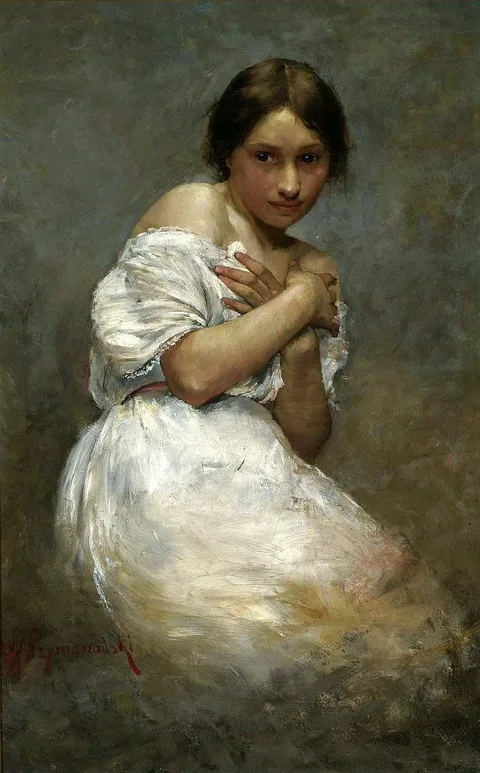 Wacław Szymanowski, Portrait of a girl.