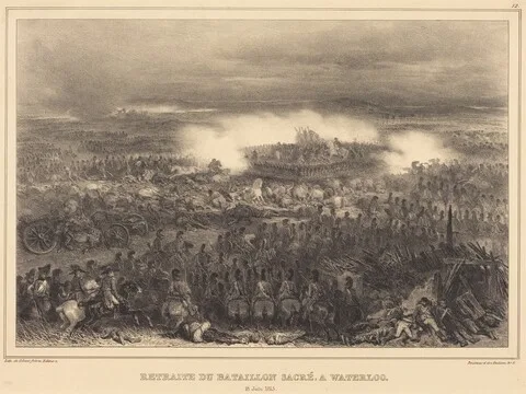 Auguste Raffet, Retreat at Waterloo
