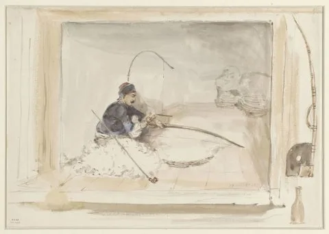 Auguste Raffet, Zittende katoenwerker