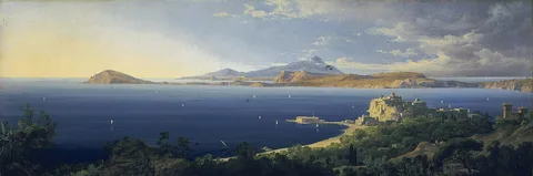 August Ahlborn, The Bay of Pozzuoli near Naples