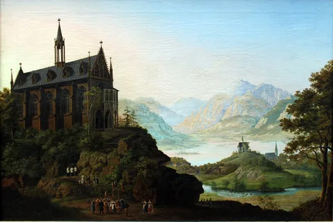 August Ahlborn, Mountain Landscape