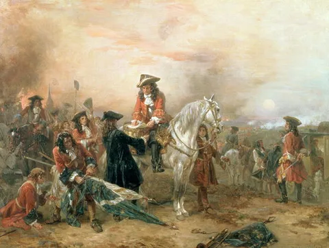 Robert Alexander Hillingford, Duke of Marlborough signing the Despatch at Blenheim