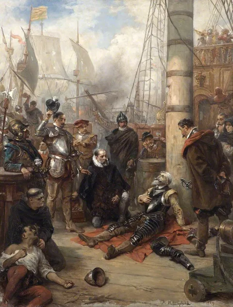Robert Alexander Hillingford, The Death of Captain Grenville, Captain of the 'Revenge'