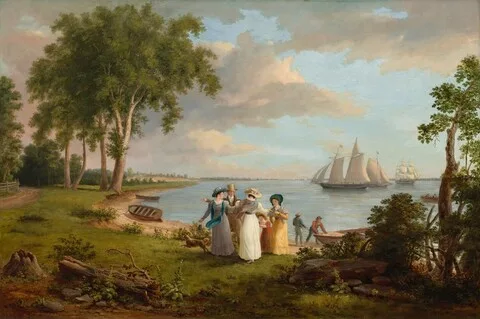 Thomas Birch, View of the Delaware near Philadelphia