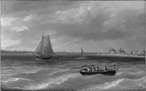 Thomas Birch, Philadelphia from Petty Island