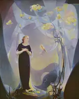Agnes Lawrence Pelton, Room Decoration in Purple and Gray