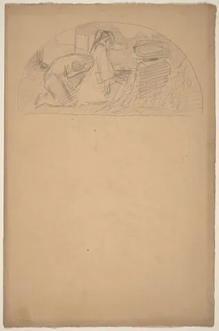 Charles Sprague Pearce, Study for a Lunette