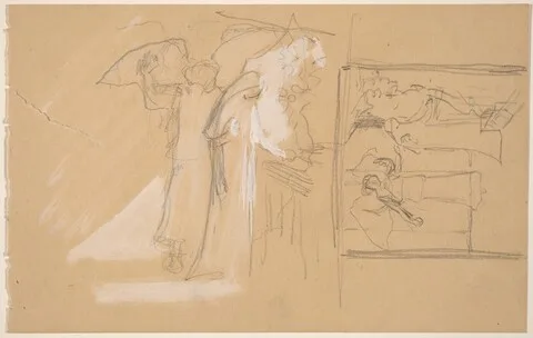 Charles Sprague Pearce, Studies for a Panel