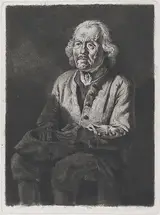 Jean-Jacques de Boissieu, Seated Beggar: Portrait of Old Girard, a Peasant from Chasselay