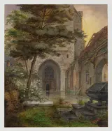Ernst Ferdinand Oehme, A Portal of a Church