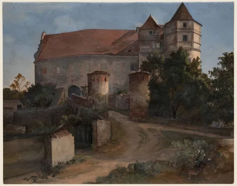 Ernst Ferdinand Oehme, Entrance to Scharfenberg Castle