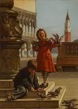 Antonio Ermolao Paoletti, Feeding the pigeons