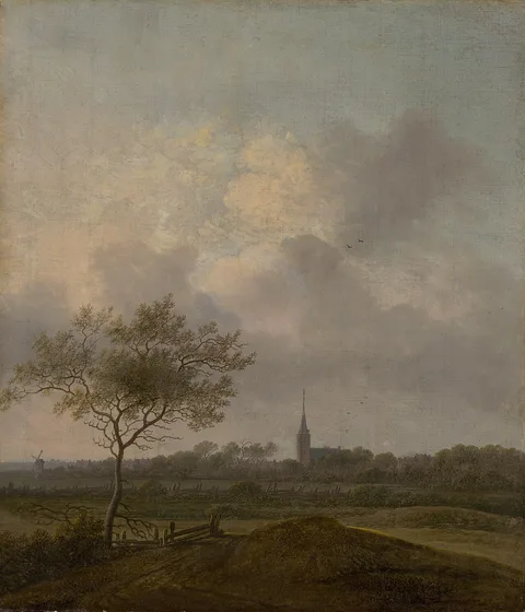 Anthonie van Croos, Landscape with Church in Rijswijck