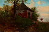 Seweryn Bieszczad, Landscape with a Wayside Shrine