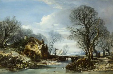 William James Müller, Winter Scene, Porlock