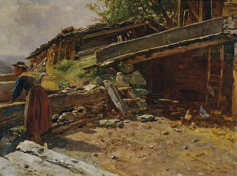 Anton Schrodl, Well at the Farmer Wolferl in Bruck-Fusch