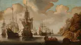 Jacob Adriaensz Bellevois, A French squadron near a rocky coast
