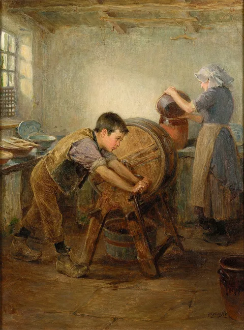 Ralph Hedley, The Butter Churn