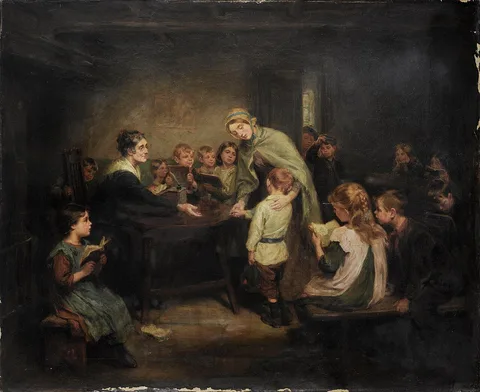Ralph Hedley, The New Scholar.