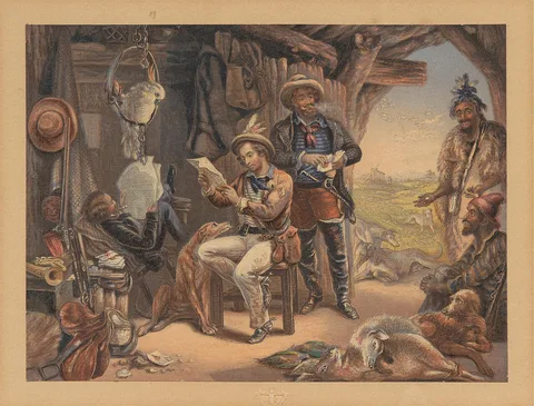 George Baxter, Australia, News from Home