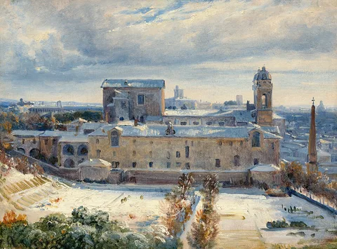 André Giroux, Santa Trinità dei Monti in the Snow