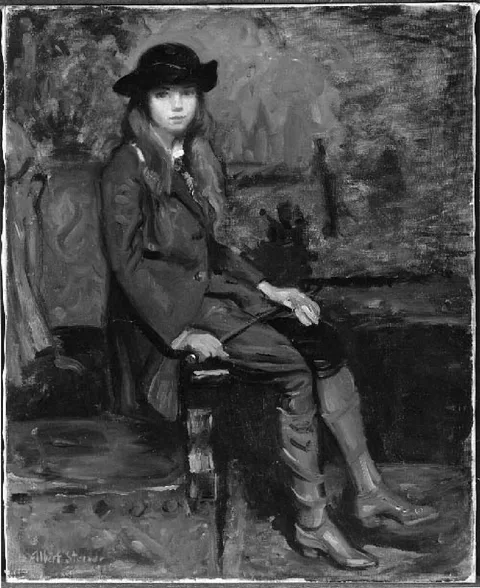 Albert Edward Sterner, Olivia in Riding Habit