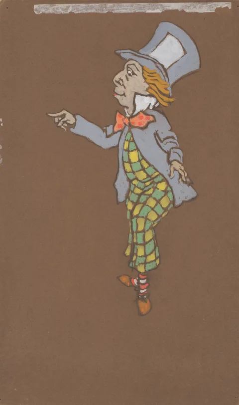 William Penhallow Henderson, Mad Hatter (costume design for Alice-in-Wonderland, 1915)