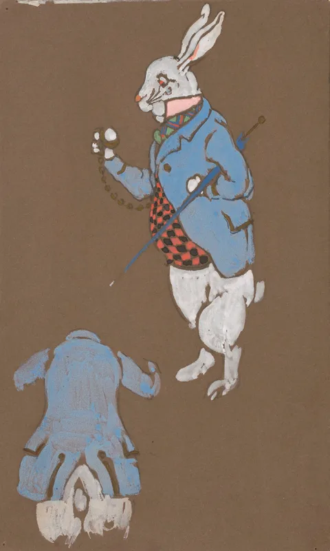 William Penhallow Henderson, White Rabbit (costume design for Alice-in-Wonderland, 1915)