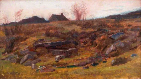 George Heming Mason, At Wetley Rocks, Staffordshire