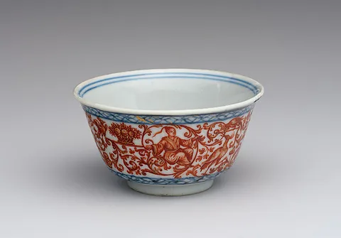 Ignaz Preissler, Teabowl with Chinoiserie decoration