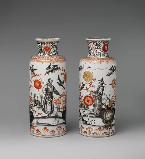 Ignaz Preissler, Vase (one of a pair)